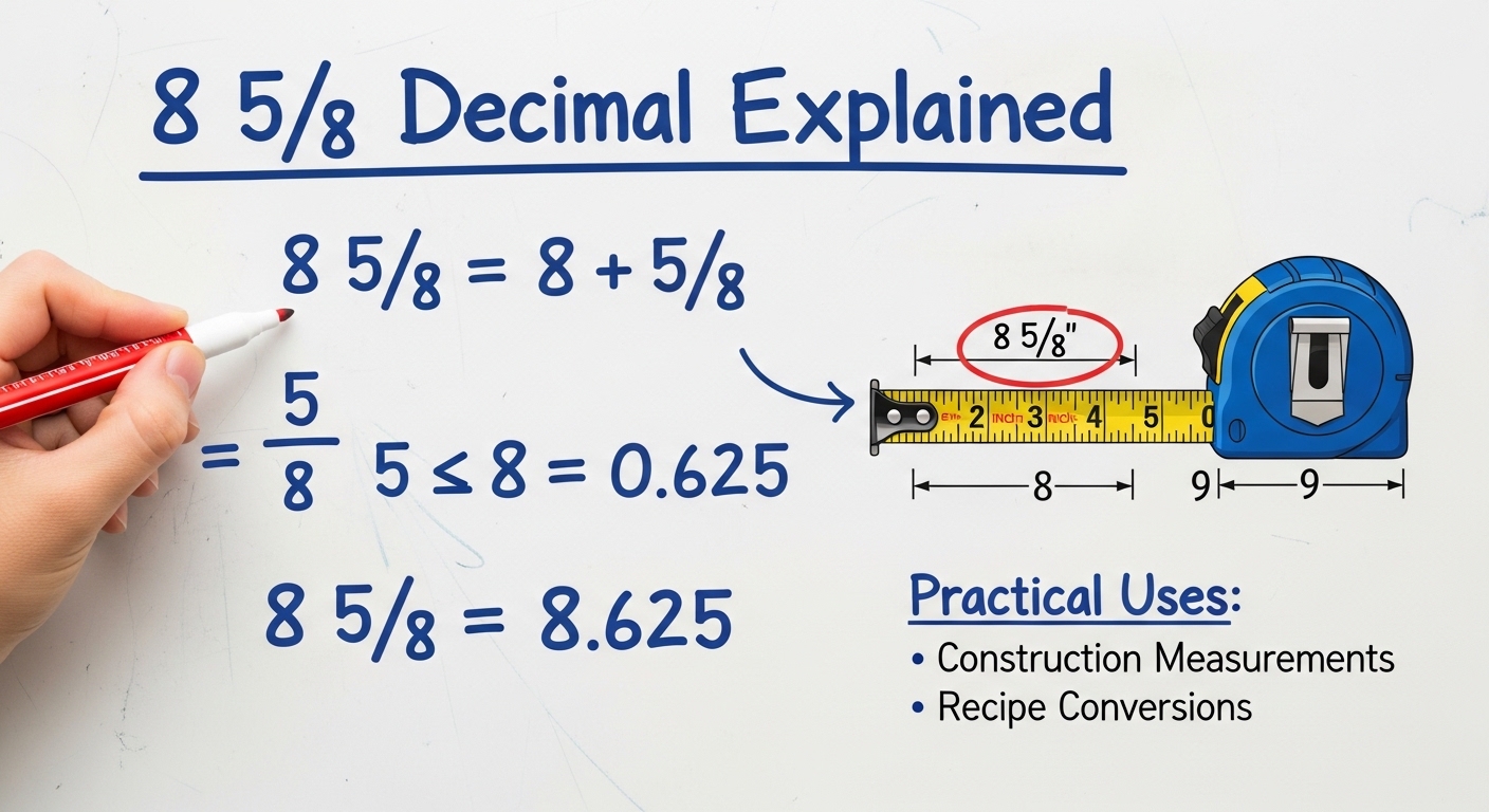 8 5/8 Decimal