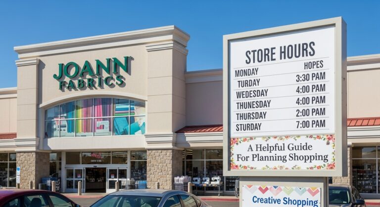 Joann Fabrics Timings