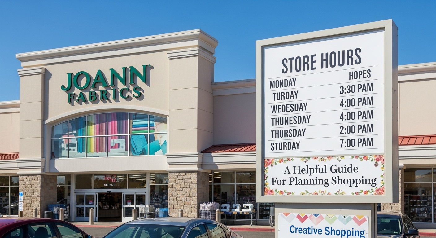 Joann Fabrics Timings